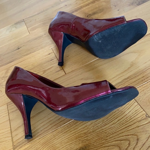 Sam & Libby magenta open toe heels - Picture 4 of 5